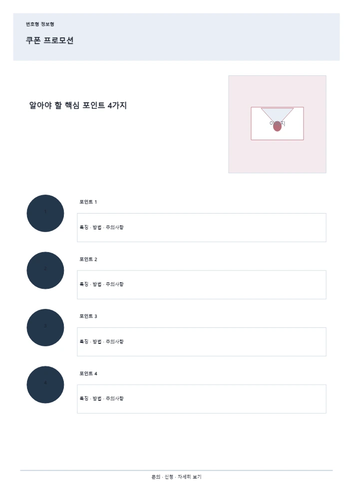 쿠폰 프로모션 템플릿 미리보기