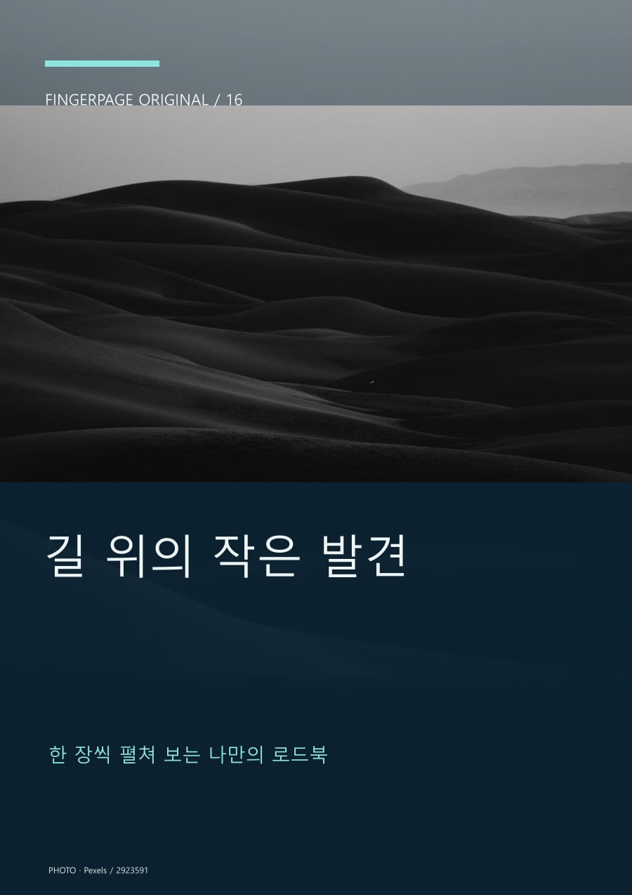 길 위의 작은 발견의 공개 대표 이미지